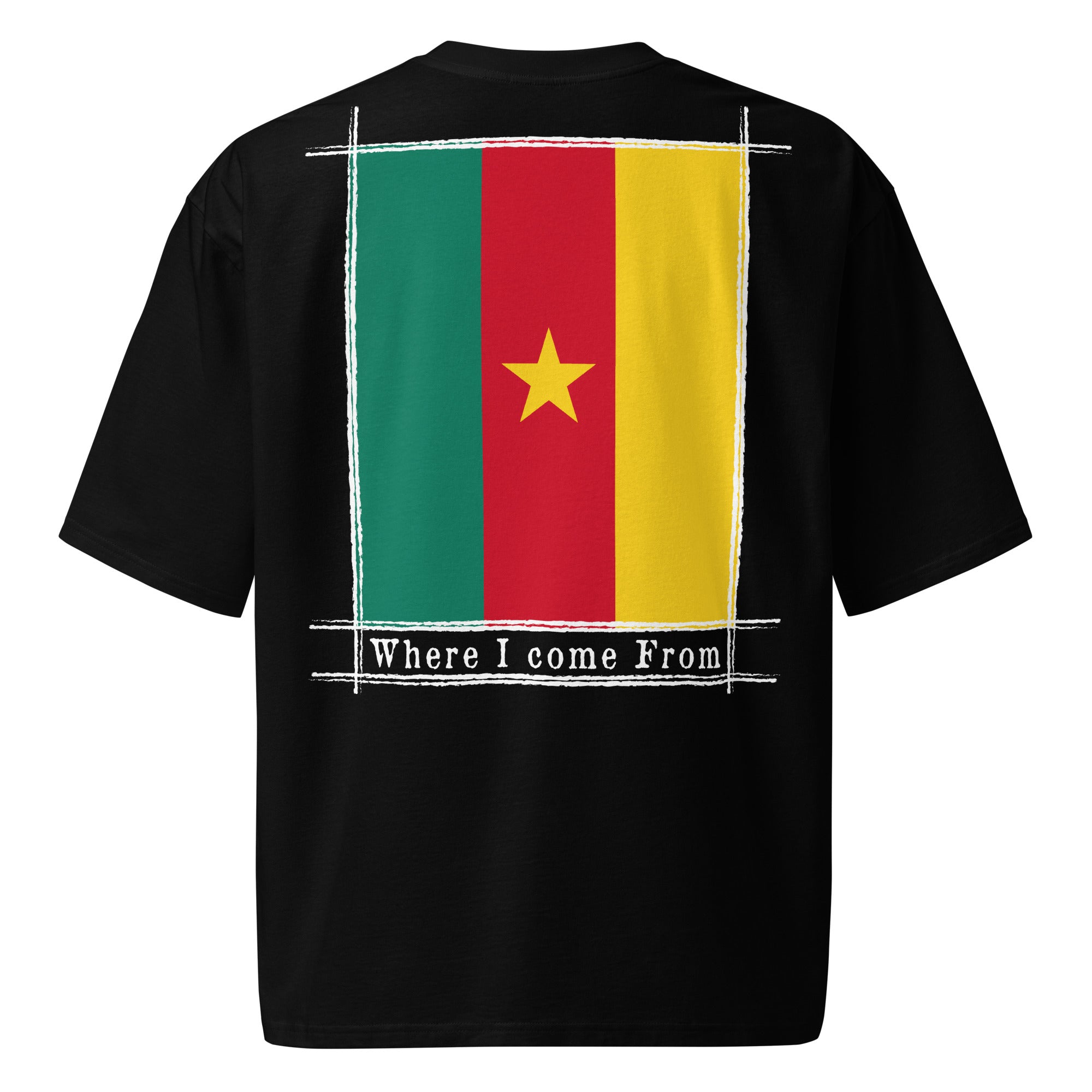 T-shirt COME FROM CAMEROUN lourd oversize