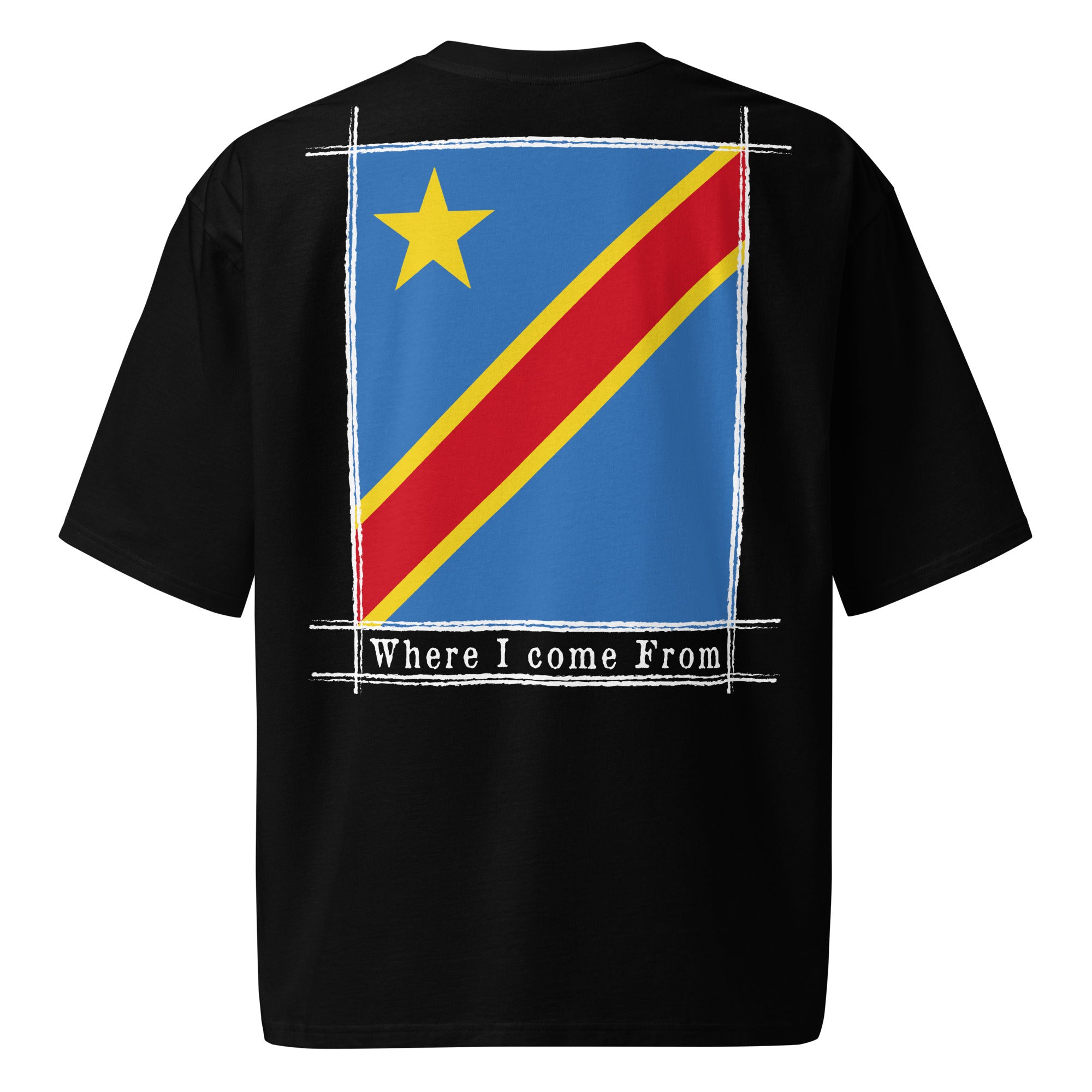 T-shirt COME FROM CONGO RDC lourd oversize