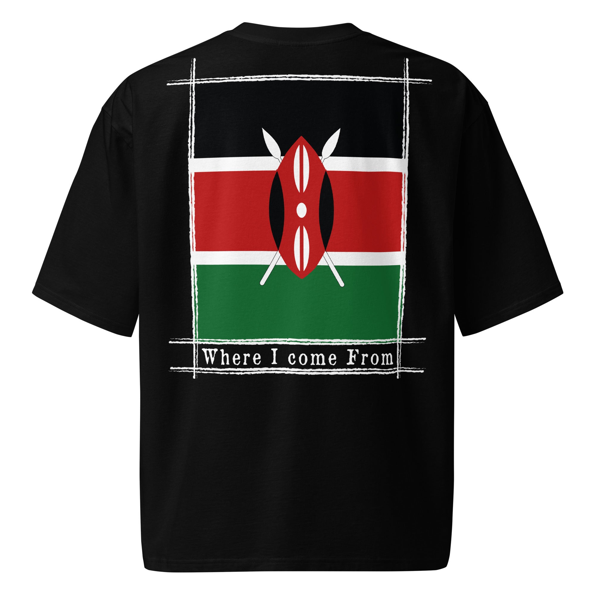 T-shirt COME FROM KENYA lourd oversize