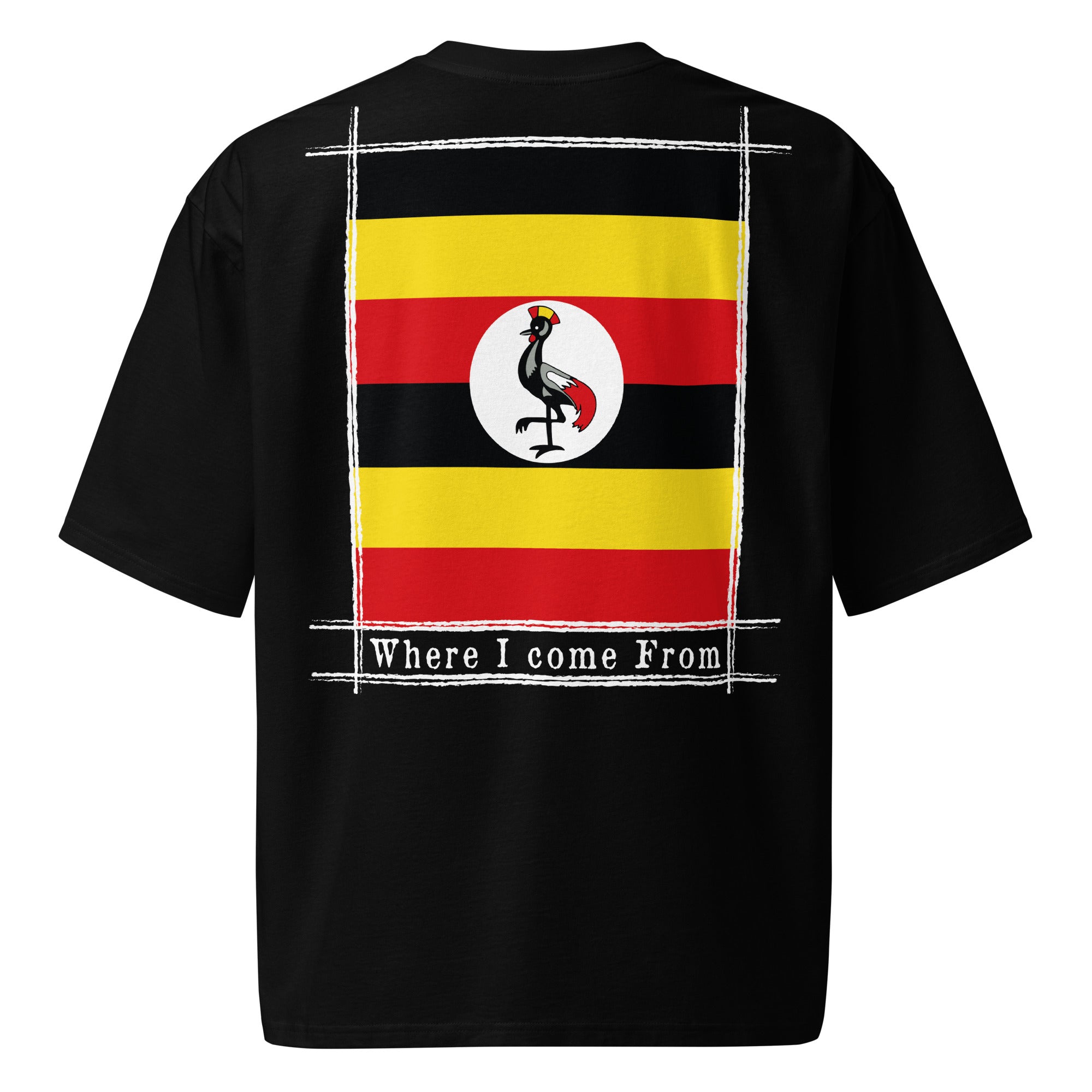 T-shirt COME FROM UGANDA lourd oversize