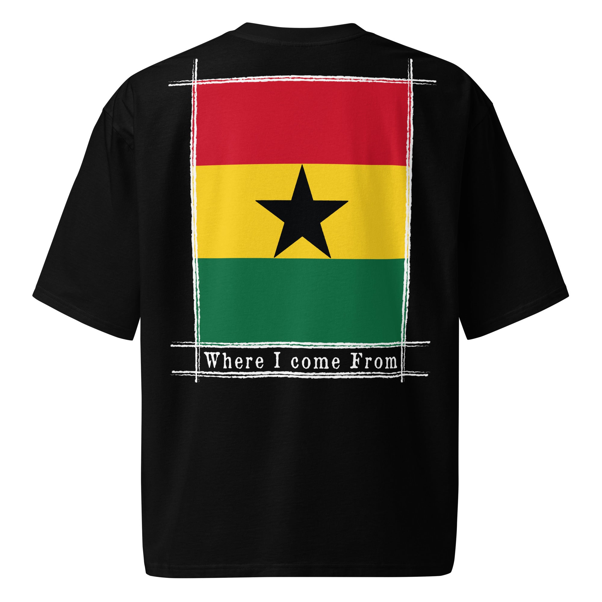 T-shirt COME FROM GHANA lourd oversize