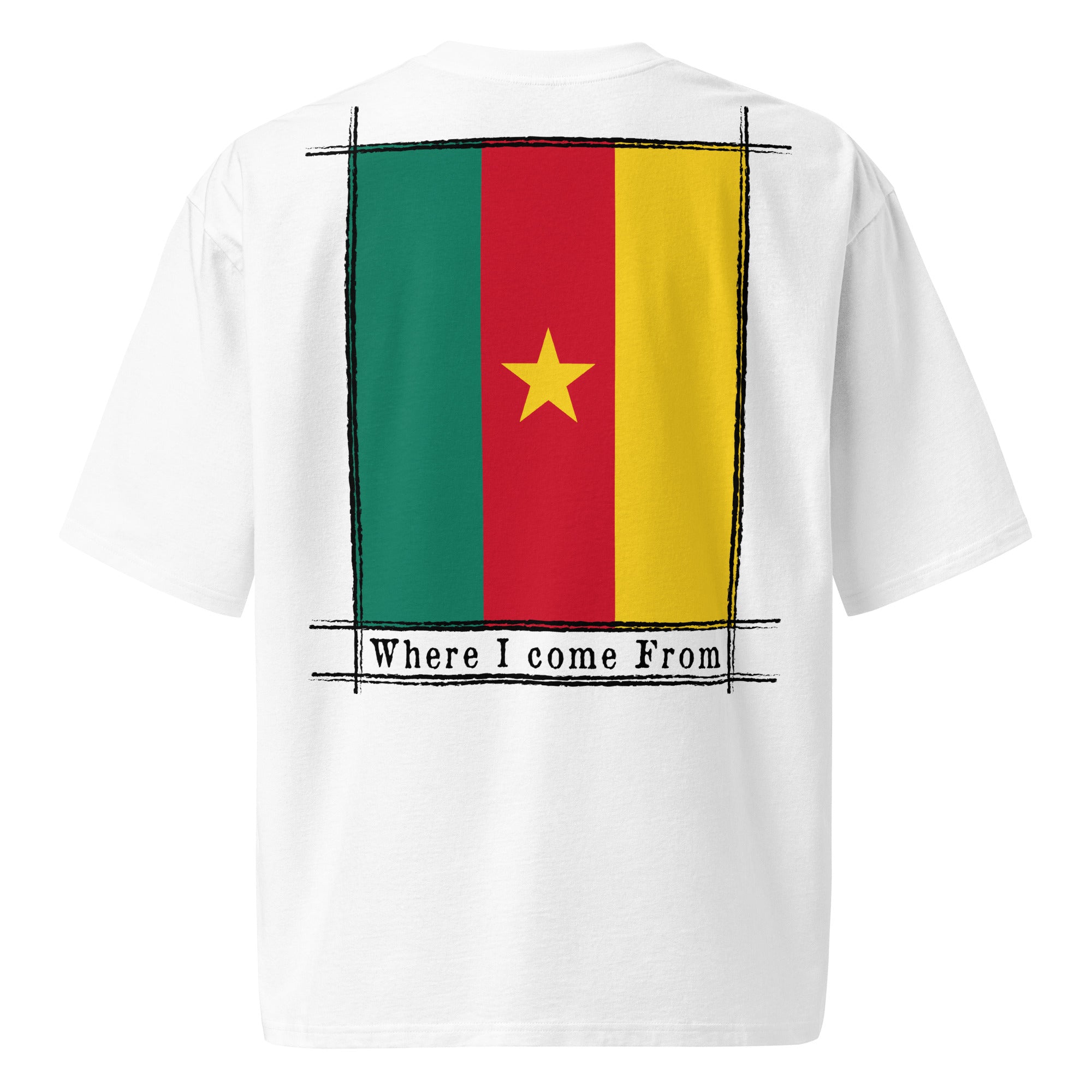 T-shirt COME FROM CAMEROUN lourd oversize