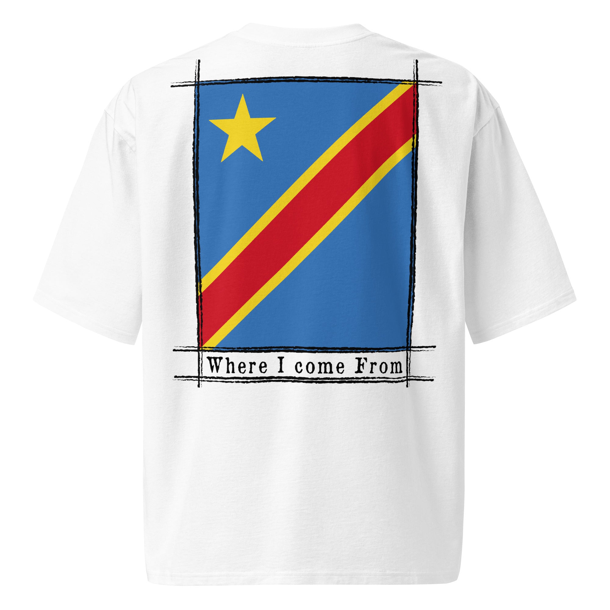 T-shirt COME FROM CONGO RDC lourd oversize