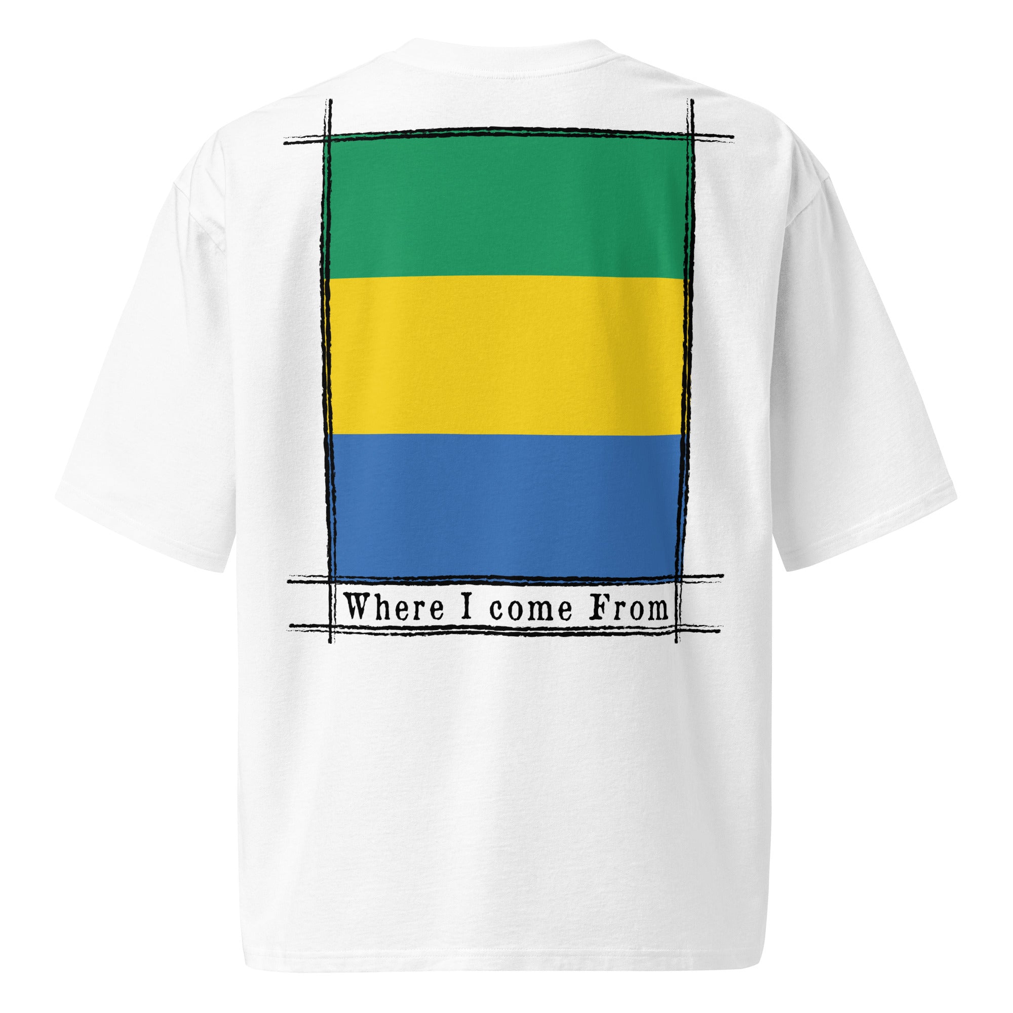 T-shirt COME FROM GABON lourd oversize