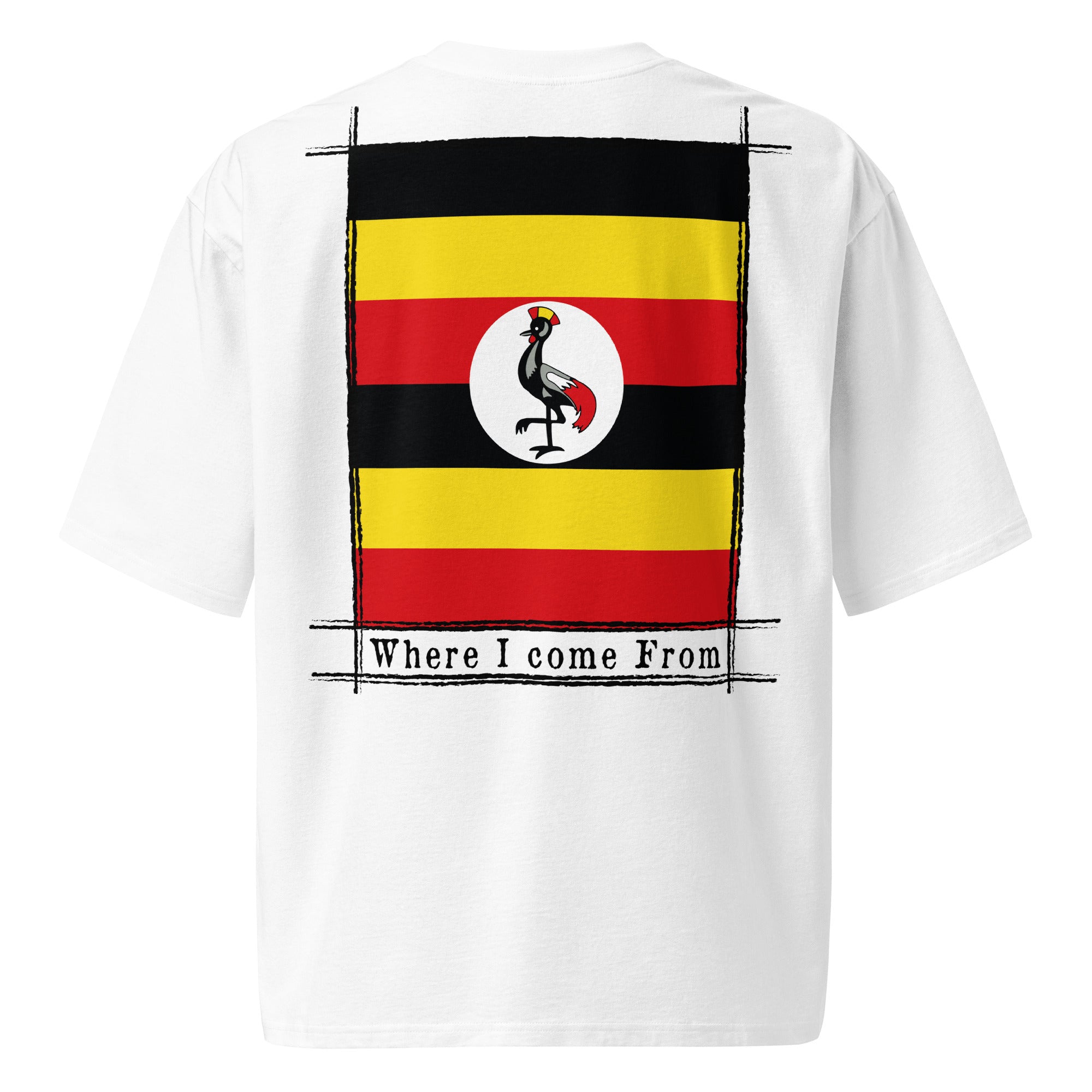 T-shirt COME FROM UGANDA lourd oversize