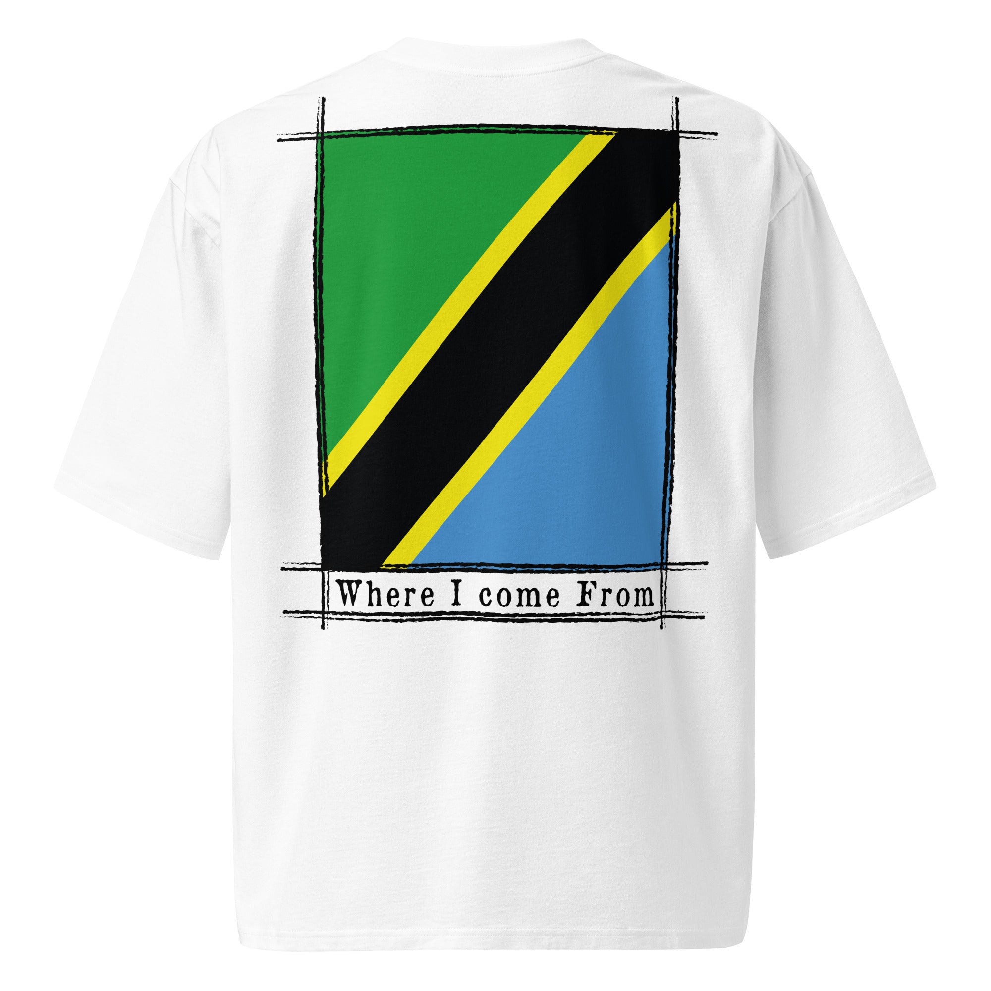T-shirt COME FROM TANZANIA lourd oversize
