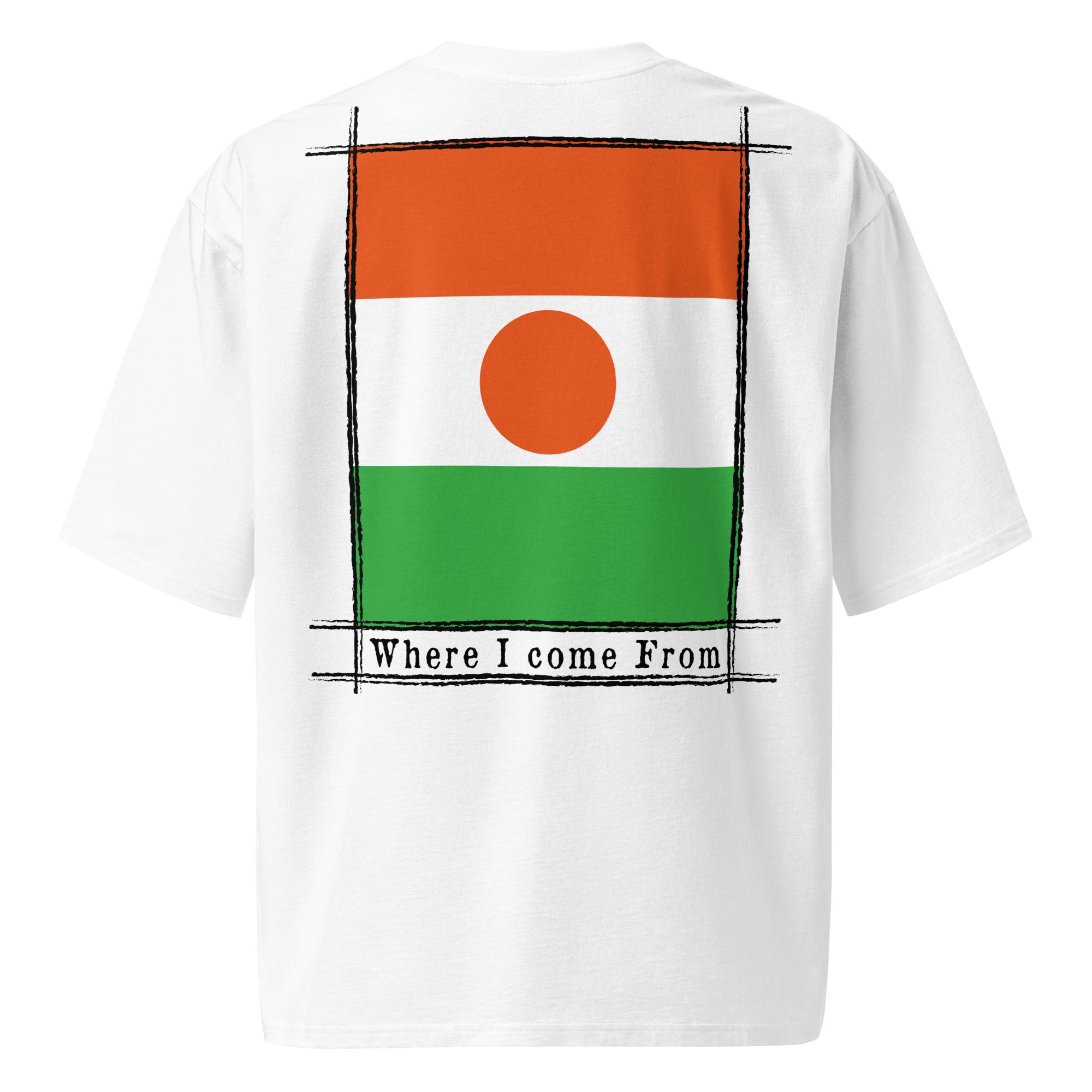 T-shirt COME FROM NIGER lourd oversize