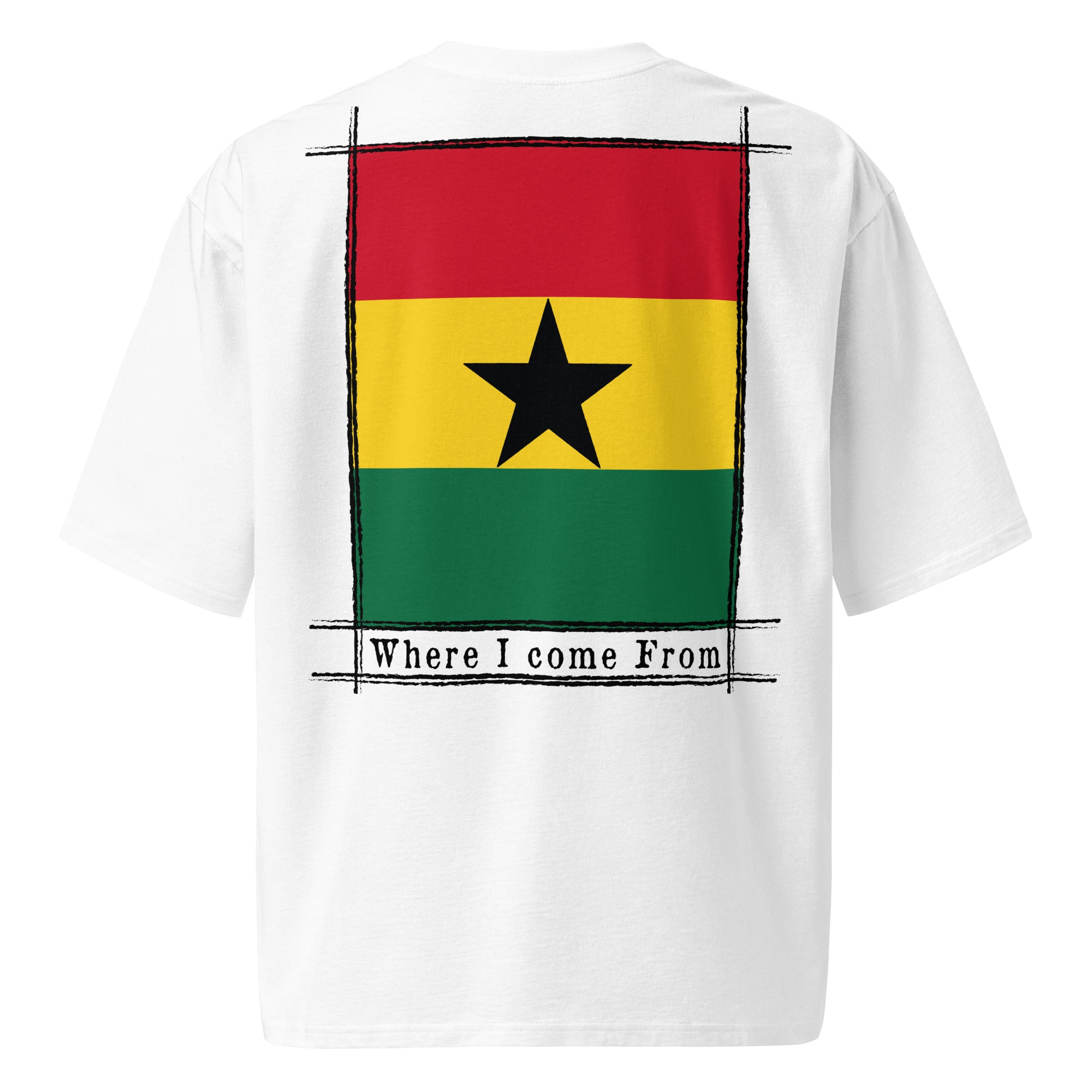 T-shirt COME FROM GHANA lourd oversize